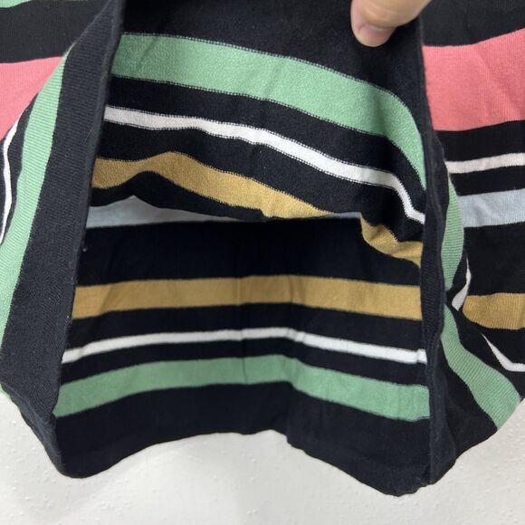 BCBGeneration Skirt Set Women Large Black Pink Striped Sweater Mini Casual - Picture 14 of 16